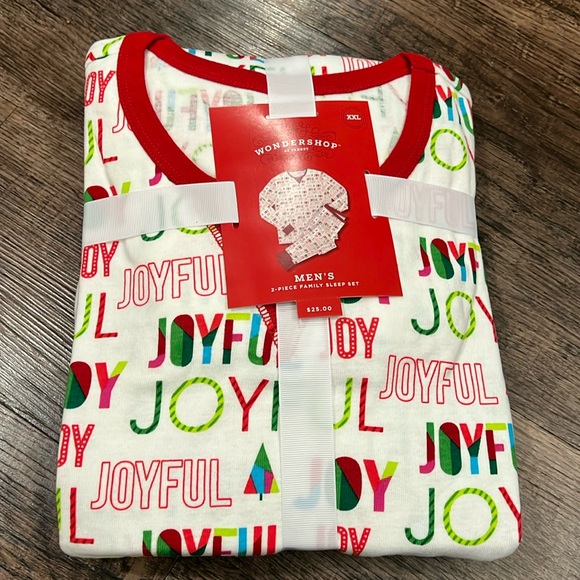 NWT! Wondershop men’s 2-piece family sleep set - joyful print - Picture 3 of 5
